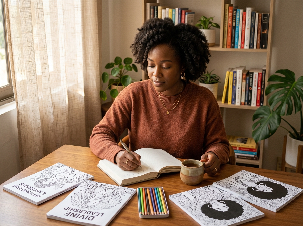 Best Coloring Books for Black Women: Self-Care, Spiritual Growth, Leadership, and Affirmations article image